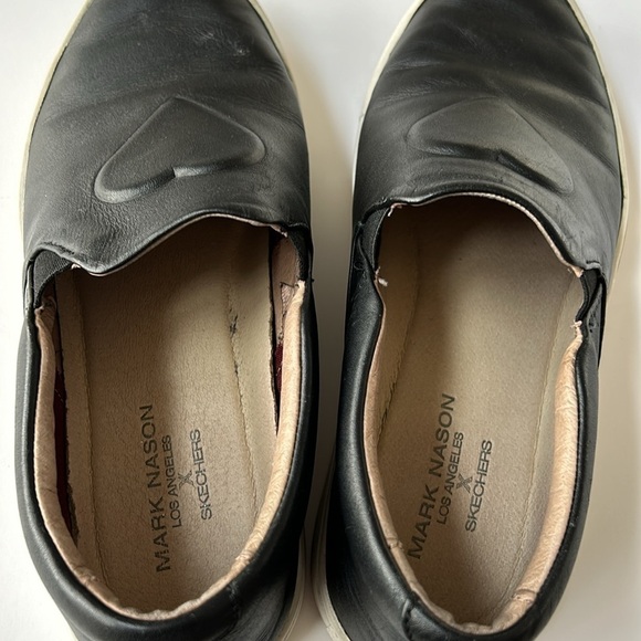 Mark Nason Skechers Collab Black Heart Slip On Shoes - Picture 4 of 7